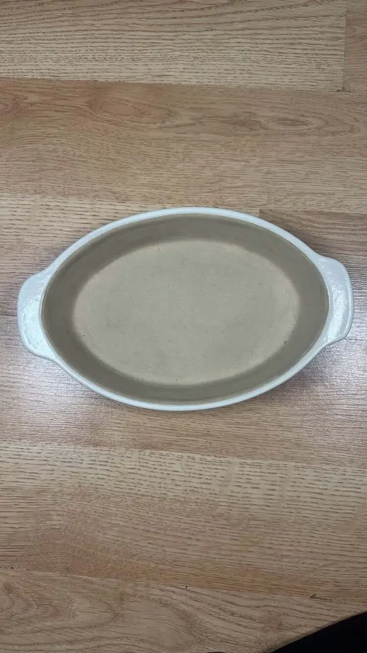 The Pampered Chef Family Heritage Collection Oval Baking Dish Stoneware 061003